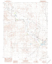 Moapa West Nevada Historical topographic map, 1:24000 scale, 7.5 X 7.5 Minute, Year 1983