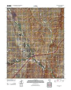 Moapa East Nevada Historical topographic map, 1:24000 scale, 7.5 X 7.5 Minute, Year 2012