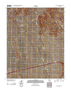 Moapa Peak SE Nevada Historical topographic map, 1:24000 scale, 7.5 X 7.5 Minute, Year 2012