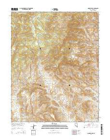 Mohawk Mine Nevada Current topographic map, 1:24000 scale, 7.5 X 7.5 Minute, Year 2014