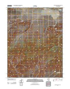 Moho Mountain Nevada Historical topographic map, 1:24000 scale, 7.5 X 7.5 Minute, Year 2011