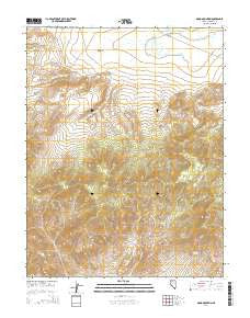 Moho Mountain Nevada Current topographic map, 1:24000 scale, 7.5 X 7.5 Minute, Year 2014