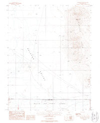 Monitor Peak Nevada Historical topographic map, 1:24000 scale, 7.5 X 7.5 Minute, Year 1987