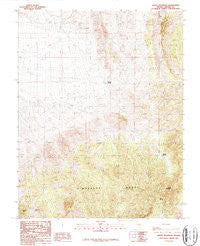 Monte Mountain Nevada Historical topographic map, 1:24000 scale, 7.5 X 7.5 Minute, Year 1987