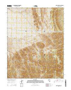 Monte Mountain Nevada Current topographic map, 1:24000 scale, 7.5 X 7.5 Minute, Year 2014