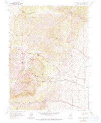 Montello Canyon Nevada Historical topographic map, 1:24000 scale, 7.5 X 7.5 Minute, Year 1967