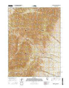 Montello Canyon Nevada Current topographic map, 1:24000 scale, 7.5 X 7.5 Minute, Year 2014