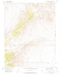 Montezuma Peak SW Nevada Historical topographic map, 1:24000 scale, 7.5 X 7.5 Minute, Year 1970