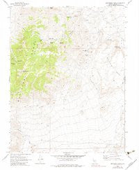 Montezuma Peak Nevada Historical topographic map, 1:24000 scale, 7.5 X 7.5 Minute, Year 1970