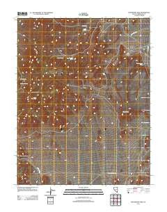 Montezuma Peak Nevada Historical topographic map, 1:24000 scale, 7.5 X 7.5 Minute, Year 2011