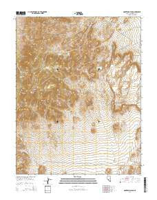 Montezuma Peak Nevada Current topographic map, 1:24000 scale, 7.5 X 7.5 Minute, Year 2014