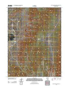 Mooney Basin Summit Nevada Historical topographic map, 1:24000 scale, 7.5 X 7.5 Minute, Year 2012