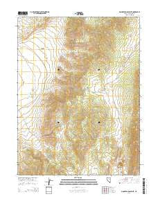 Mooney Basin Summit Nevada Current topographic map, 1:24000 scale, 7.5 X 7.5 Minute, Year 2014