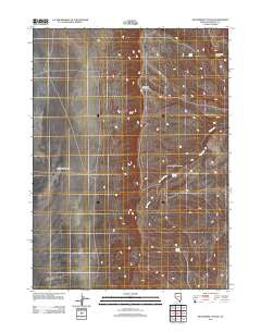 Moonshine Canyon Nevada Historical topographic map, 1:24000 scale, 7.5 X 7.5 Minute, Year 2011