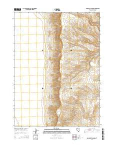 Moonshine Canyon Nevada Current topographic map, 1:24000 scale, 7.5 X 7.5 Minute, Year 2015