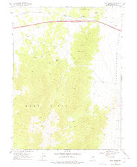 Moor Summit Nevada Historical topographic map, 1:24000 scale, 7.5 X 7.5 Minute, Year 1968