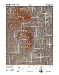 Moorman Spring Nevada Historical topographic map, 1:24000 scale, 7.5 X 7.5 Minute, Year 2012