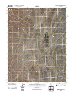 Moorman Spring NW Nevada Historical topographic map, 1:24000 scale, 7.5 X 7.5 Minute, Year 2012