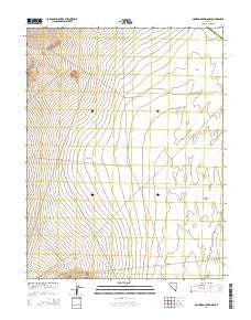 Moorman Spring NW Nevada Current topographic map, 1:24000 scale, 7.5 X 7.5 Minute, Year 2014