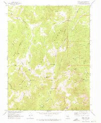Morey Peak Nevada Historical topographic map, 1:24000 scale, 7.5 X 7.5 Minute, Year 1967