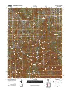 Morey Peak Nevada Historical topographic map, 1:24000 scale, 7.5 X 7.5 Minute, Year 2012