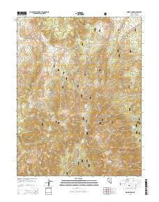 Morey Peak Nevada Current topographic map, 1:24000 scale, 7.5 X 7.5 Minute, Year 2014