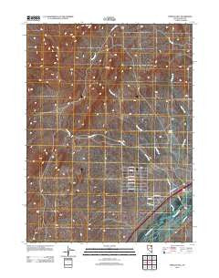 Morgan Hill Nevada Historical topographic map, 1:24000 scale, 7.5 X 7.5 Minute, Year 2012