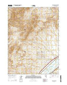Morgan Hill Nevada Current topographic map, 1:24000 scale, 7.5 X 7.5 Minute, Year 2014