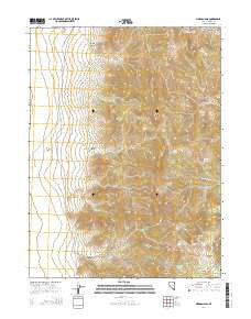 Morgan Pass Nevada Current topographic map, 1:24000 scale, 7.5 X 7.5 Minute, Year 2014