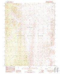 Mormon Well Nevada Historical topographic map, 1:24000 scale, 7.5 X 7.5 Minute, Year 1987
