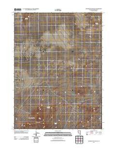 Mormon Dan Butte Nevada Historical topographic map, 1:24000 scale, 7.5 X 7.5 Minute, Year 2011