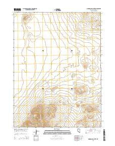 Mormon Dan Butte Nevada Current topographic map, 1:24000 scale, 7.5 X 7.5 Minute, Year 2015