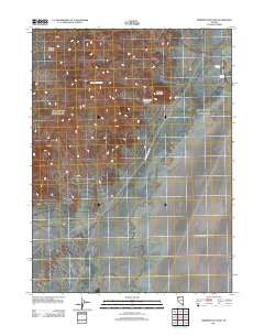 Mormon Dan Peak Nevada Historical topographic map, 1:24000 scale, 7.5 X 7.5 Minute, Year 2011