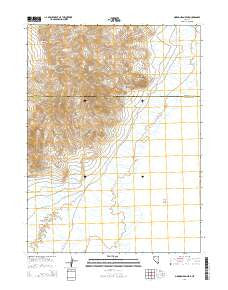 Mormon Dan Peak Nevada Current topographic map, 1:24000 scale, 7.5 X 7.5 Minute, Year 2014