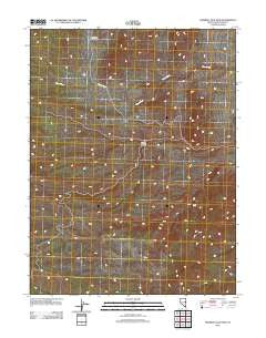 Mormon Jack Pass Nevada Historical topographic map, 1:24000 scale, 7.5 X 7.5 Minute, Year 2012