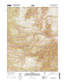 Mormon Jack Pass Nevada Current topographic map, 1:24000 scale, 7.5 X 7.5 Minute, Year 2014