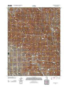 Moses Rock Nevada Historical topographic map, 1:24000 scale, 7.5 X 7.5 Minute, Year 2011