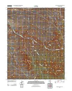 Mosey Mountain Nevada Historical topographic map, 1:24000 scale, 7.5 X 7.5 Minute, Year 2012