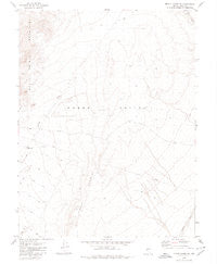 Mount Annie NE Nevada Historical topographic map, 1:24000 scale, 7.5 X 7.5 Minute, Year 1980