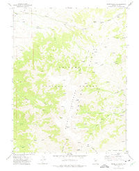 Mount Jefferson Nevada Historical topographic map, 1:24000 scale, 7.5 X 7.5 Minute, Year 1971