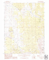 Mount Siegel Nevada Historical topographic map, 1:24000 scale, 7.5 X 7.5 Minute, Year 1986