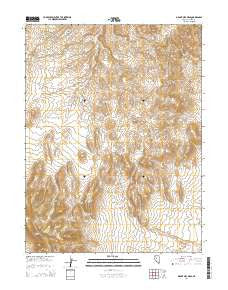 Mount Airy Mesa Nevada Current topographic map, 1:24000 scale, 7.5 X 7.5 Minute, Year 2014