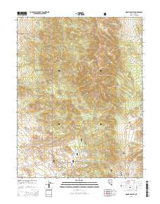Mount Ardivey Nevada Current topographic map, 1:24000 scale, 7.5 X 7.5 Minute, Year 2014