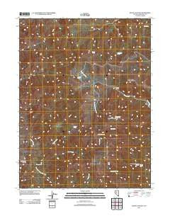 Mount Augusta Nevada Historical topographic map, 1:24000 scale, 7.5 X 7.5 Minute, Year 2011