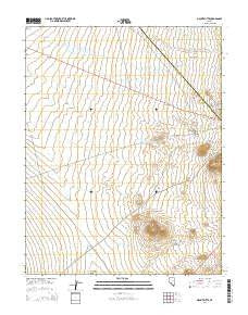 Mount Butte Nevada Current topographic map, 1:24000 scale, 7.5 X 7.5 Minute, Year 2014