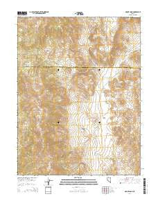 Mount Como Nevada Current topographic map, 1:24000 scale, 7.5 X 7.5 Minute, Year 2014