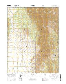 Mount Hamilton Nevada Current topographic map, 1:24000 scale, 7.5 X 7.5 Minute, Year 2014