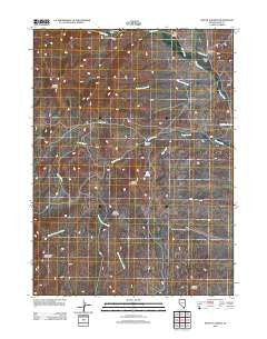Mount Ichabod Nevada Historical topographic map, 1:24000 scale, 7.5 X 7.5 Minute, Year 2012