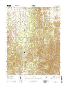 Mount Irish Nevada Current topographic map, 1:24000 scale, 7.5 X 7.5 Minute, Year 2014