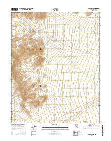 Mount Irish SE Nevada Current topographic map, 1:24000 scale, 7.5 X 7.5 Minute, Year 2014